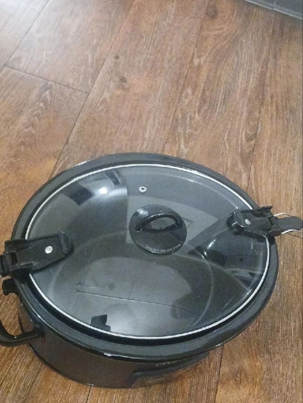 Crock-Pot 6 Quart Black Slow Cooker with Glass Lid